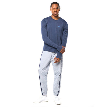 Sergio Tacchini Attivo Damarindo Long Sleeve Tee - Maritime Blue