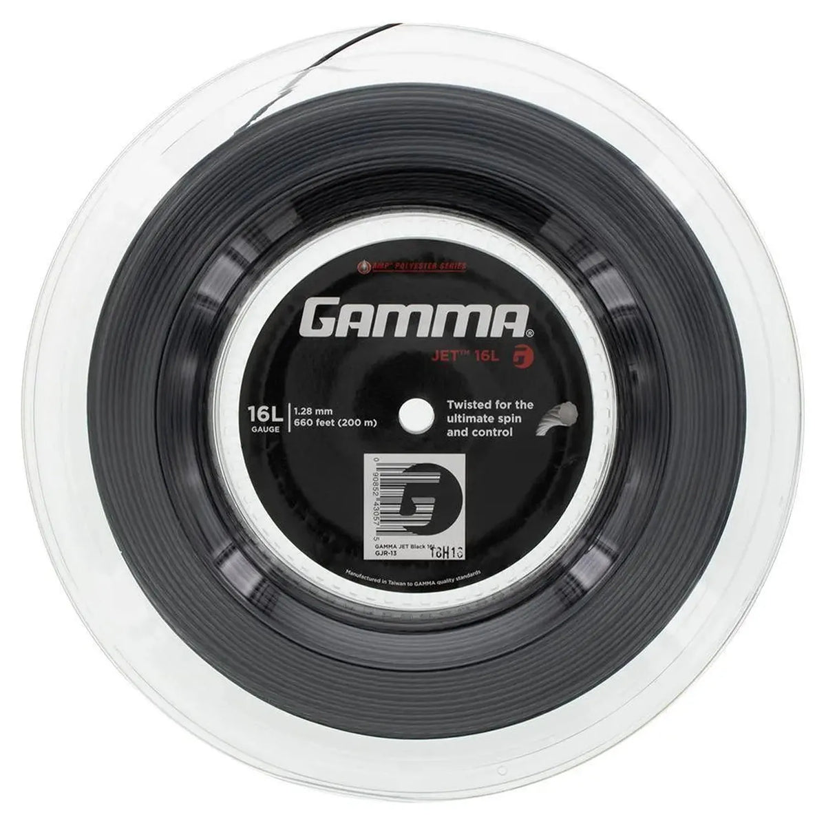 Jet Tennis String Reel-Strings-Gamma-84015-BLACK-L-Tennis Express