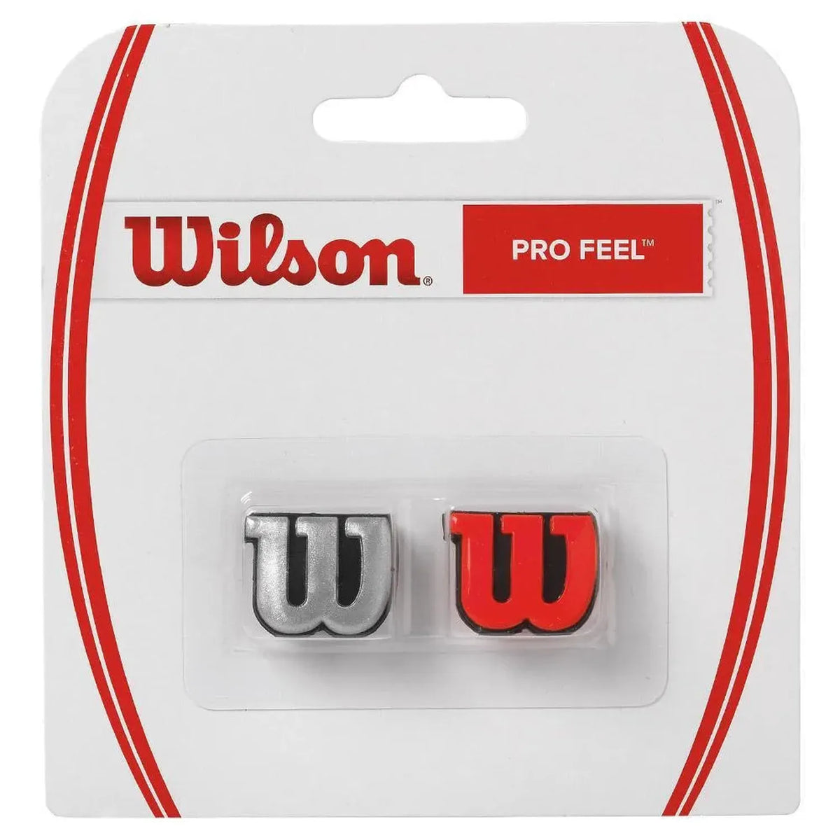Profeel Tennis Dampener Red and Silver-Accessories-Wilson-84108-DEFAULT-L-Tennis Express