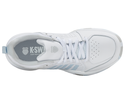K-Swiss Big Kids' Shoes Court Express 2 | White/Ballad Blue/Dawn Blue
