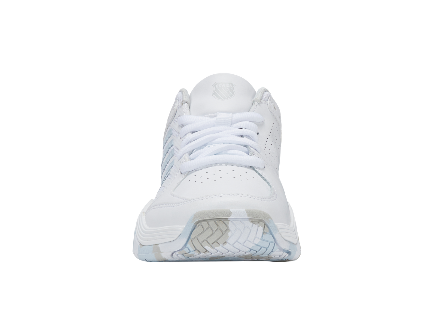 K-Swiss Big Kids' Shoes Court Express 2 | White/Ballad Blue/Dawn Blue