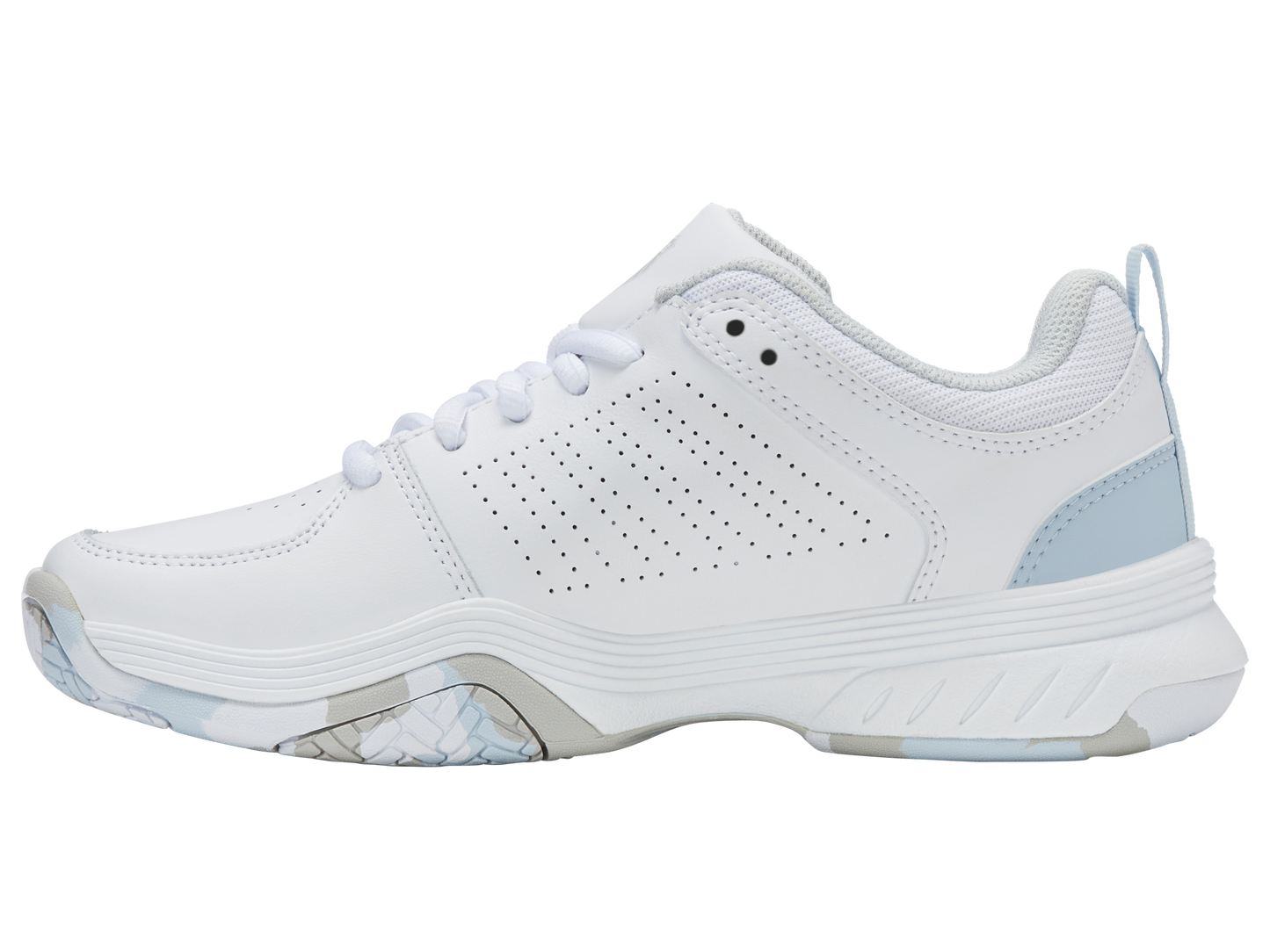 K-Swiss Big Kids' Shoes Court Express 2 | White/Ballad Blue/Dawn Blue