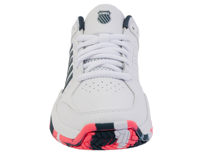K-Swiss Big Kids' Shoes Court Express 2 | White/Stargazer/Neon Blaze