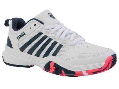K-Swiss Big Kids' Shoes Court Express 2 | White/Stargazer/Neon Blaze