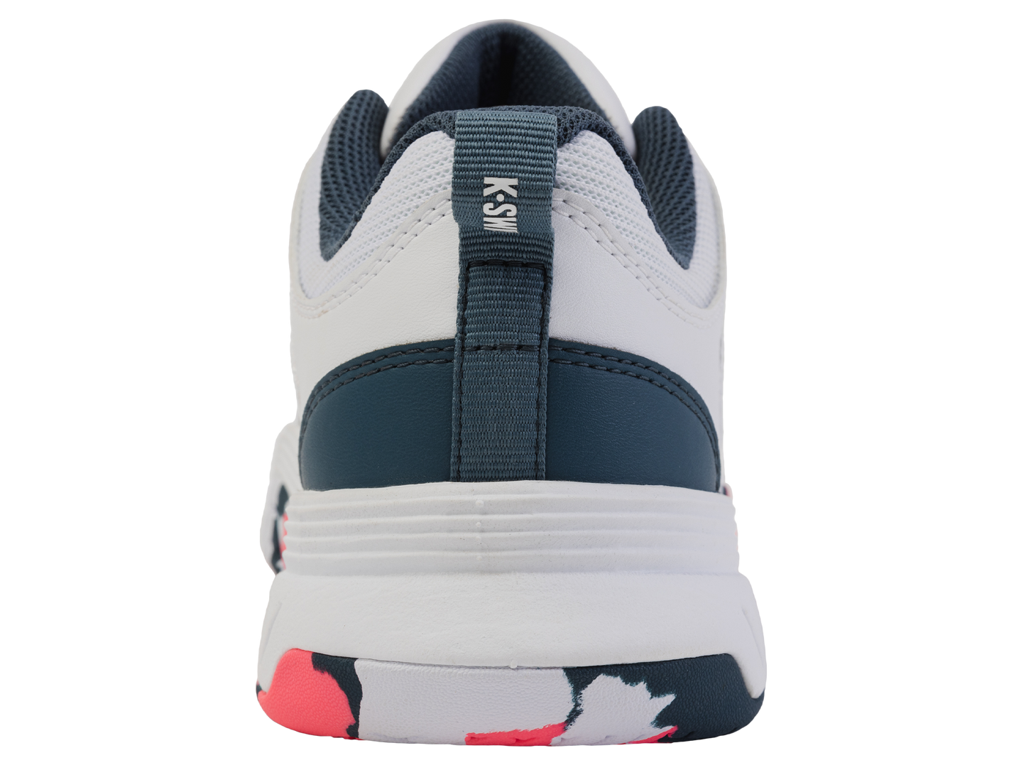 K-Swiss Big Kids' Shoes Court Express 2 | White/Stargazer/Neon Blaze