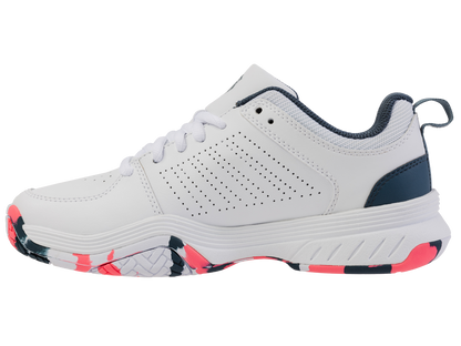 K-Swiss Big Kids' Shoes Court Express 2 | White/Stargazer/Neon Blaze