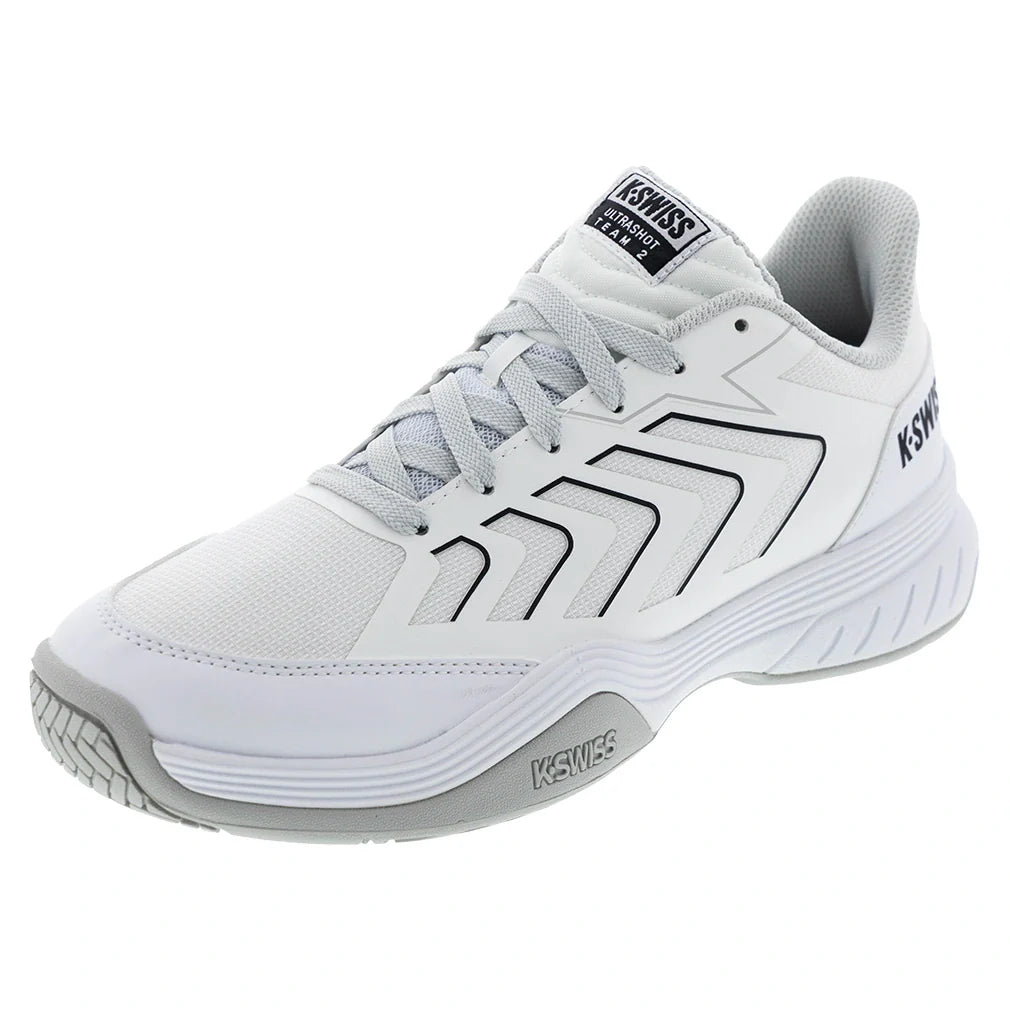 Juniors' Ultrashot Team 2 Tennis Shoes White and Dawn Blue-Footwear-K-Swiss-84598-152S26copy-Tennis Express