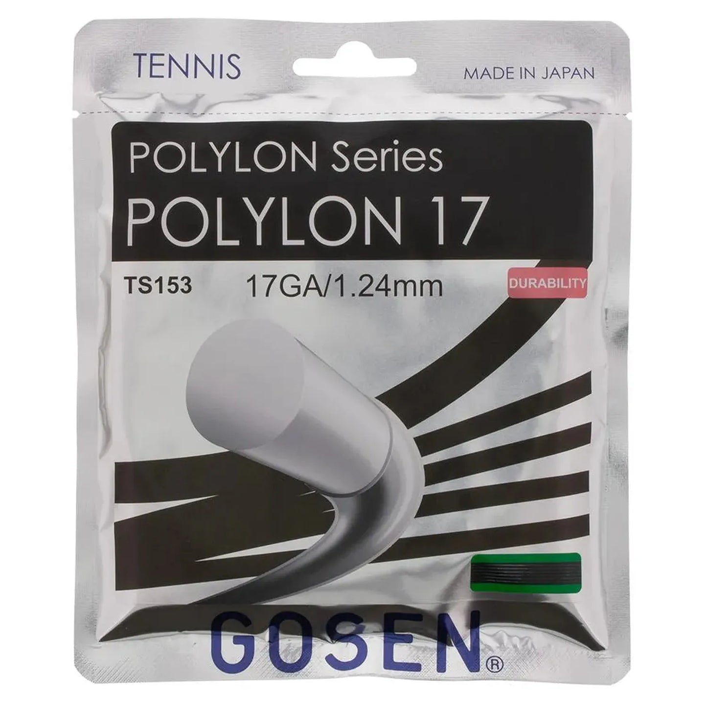 NATURAL - Polylon 17G Tennis String-Strings-Gosen-84831-BLACK-L-2-[Sku]-Tennis Express