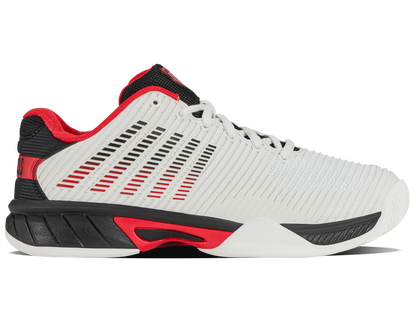 K-Swiss Big Kids' Shoes Hypercourt Express 2 | Bright White/Stretch Limo/High Risk Red