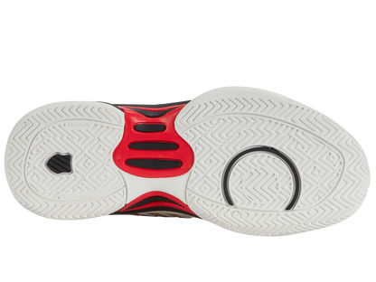 K-Swiss Big Kids' Shoes Hypercourt Express 2 | Bright White/Stretch Limo/High Risk Red