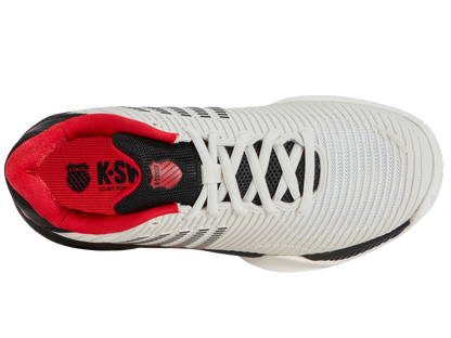 K-Swiss Big Kids' Shoes Hypercourt Express 2 | Bright White/Stretch Limo/High Risk Red