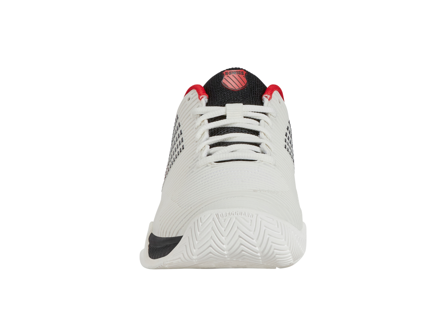 K-Swiss Big Kids' Shoes Hypercourt Express 2 | Bright White/Stretch Limo/High Risk Red