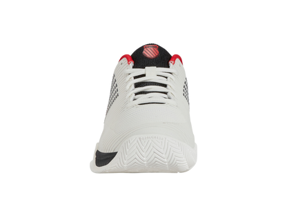 K-Swiss Big Kids' Shoes Hypercourt Express 2 | Bright White/Stretch Limo/High Risk Red