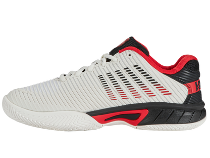 K-Swiss Big Kids' Shoes Hypercourt Express 2 | Bright White/Stretch Limo/High Risk Red