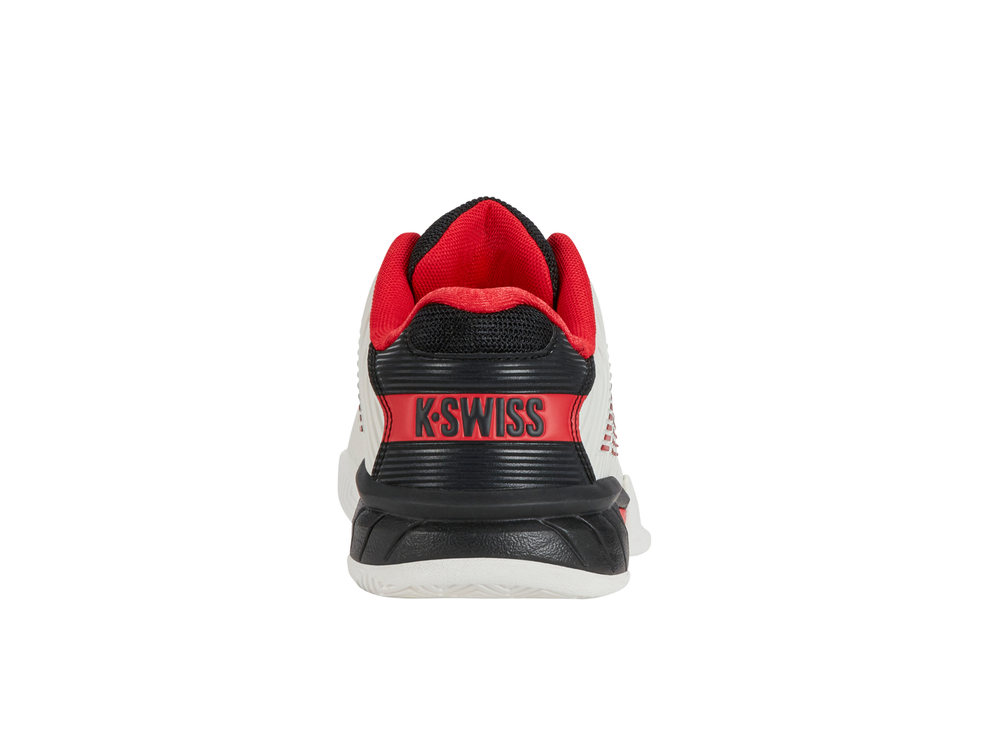 K-Swiss Big Kids' Shoes Hypercourt Express 2 | Bright White/Stretch Limo/High Risk Red
