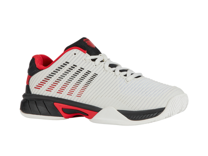 K-Swiss Big Kids' Shoes Hypercourt Express 2 | Bright White/Stretch Limo/High Risk Red