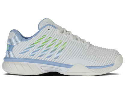 K-Swiss Big Kids' Shoes Hypercourt Express 2 | Lucent White/Dutch Canal/Paradise Green