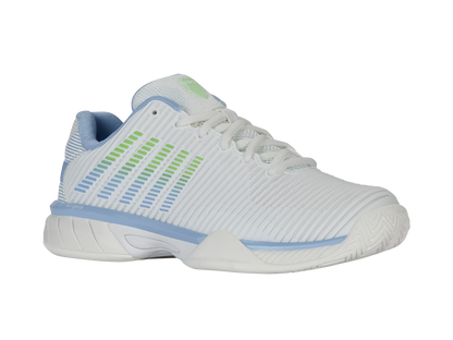 K-Swiss Big Kids' Shoes Hypercourt Express 2 | Lucent White/Dutch Canal/Paradise Green