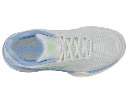 K-Swiss Big Kids' Shoes Hypercourt Express 2 | Lucent White/Dutch Canal/Paradise Green