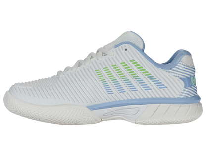K-Swiss Big Kids' Shoes Hypercourt Express 2 | Lucent White/Dutch Canal/Paradise Green