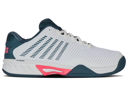 K-Swiss Junior Shoes Hypercourt Express 2 | White/Stargazer/Neon Blaze