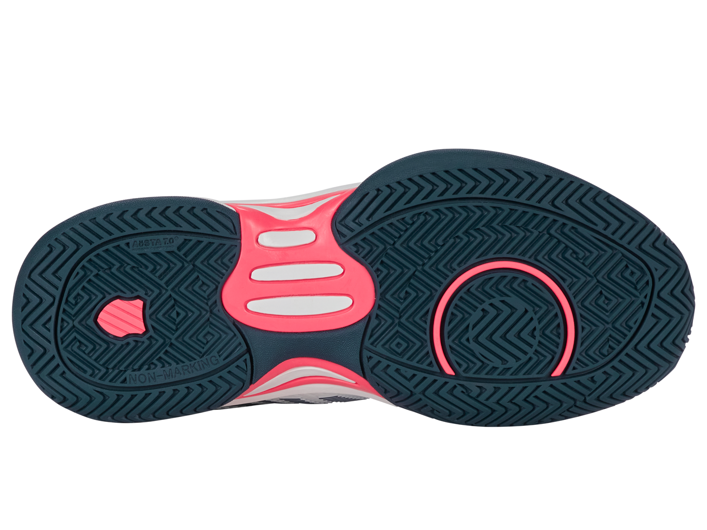 K-Swiss Junior Shoes Hypercourt Express 2 | White/Stargazer/Neon Blaze