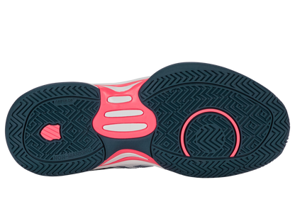 K-Swiss Junior Shoes Hypercourt Express 2 | White/Stargazer/Neon Blaze