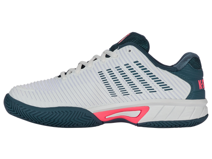 K-Swiss Junior Shoes Hypercourt Express 2 | White/Stargazer/Neon Blaze