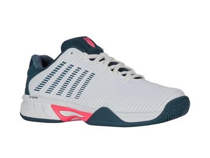 K-Swiss Junior Shoes Hypercourt Express 2 | White/Stargazer/Neon Blaze