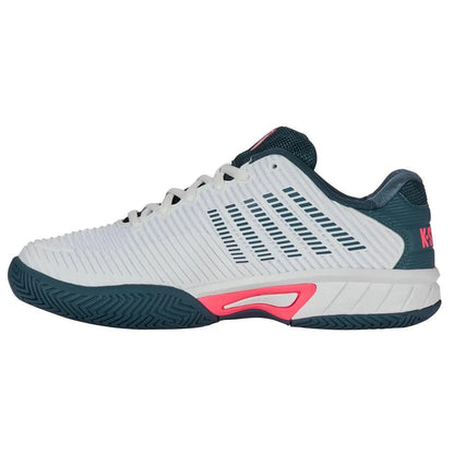 Juniors' Hypercourt Express 2 Tennis Shoes White and Stargazer