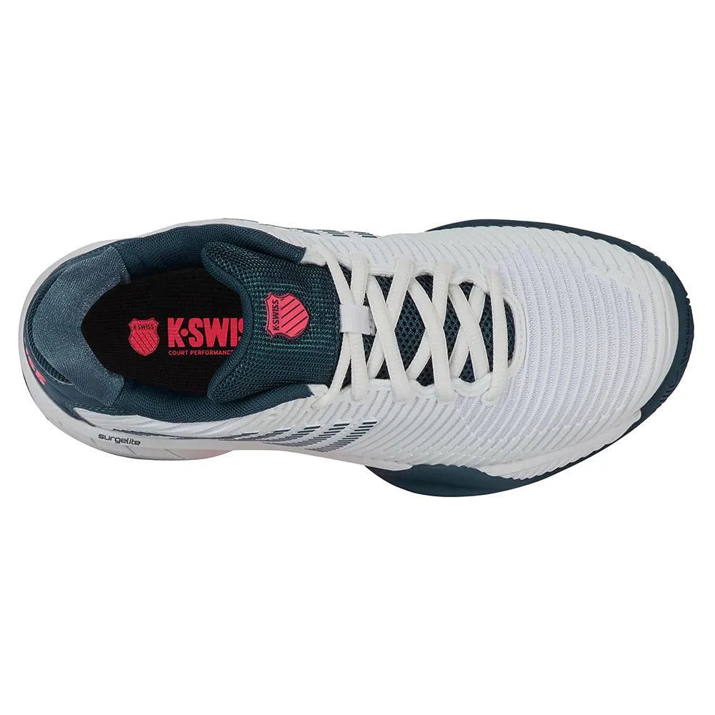 Juniors' Hypercourt Express 2 Tennis Shoes White and Stargazer