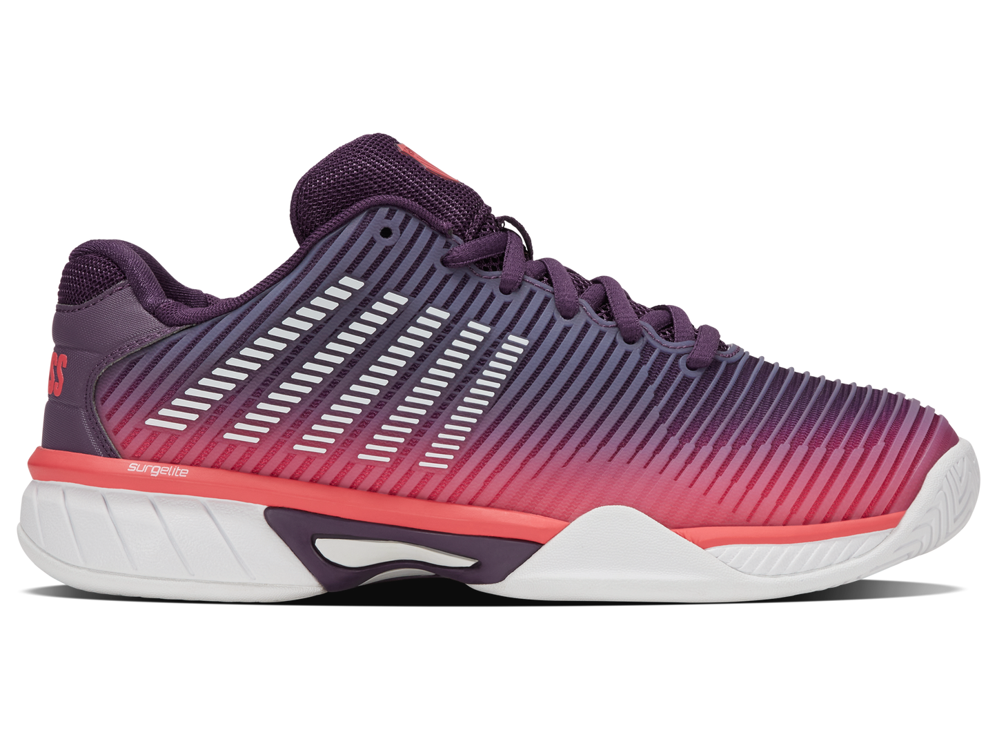 K-Swiss Junior Shoes Hypercourt Express 2 | Purple Plumeria/White/Hot Coral
