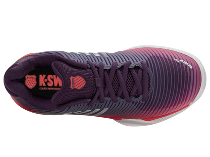 K-Swiss Junior Shoes Hypercourt Express 2 | Purple Plumeria/White/Hot Coral