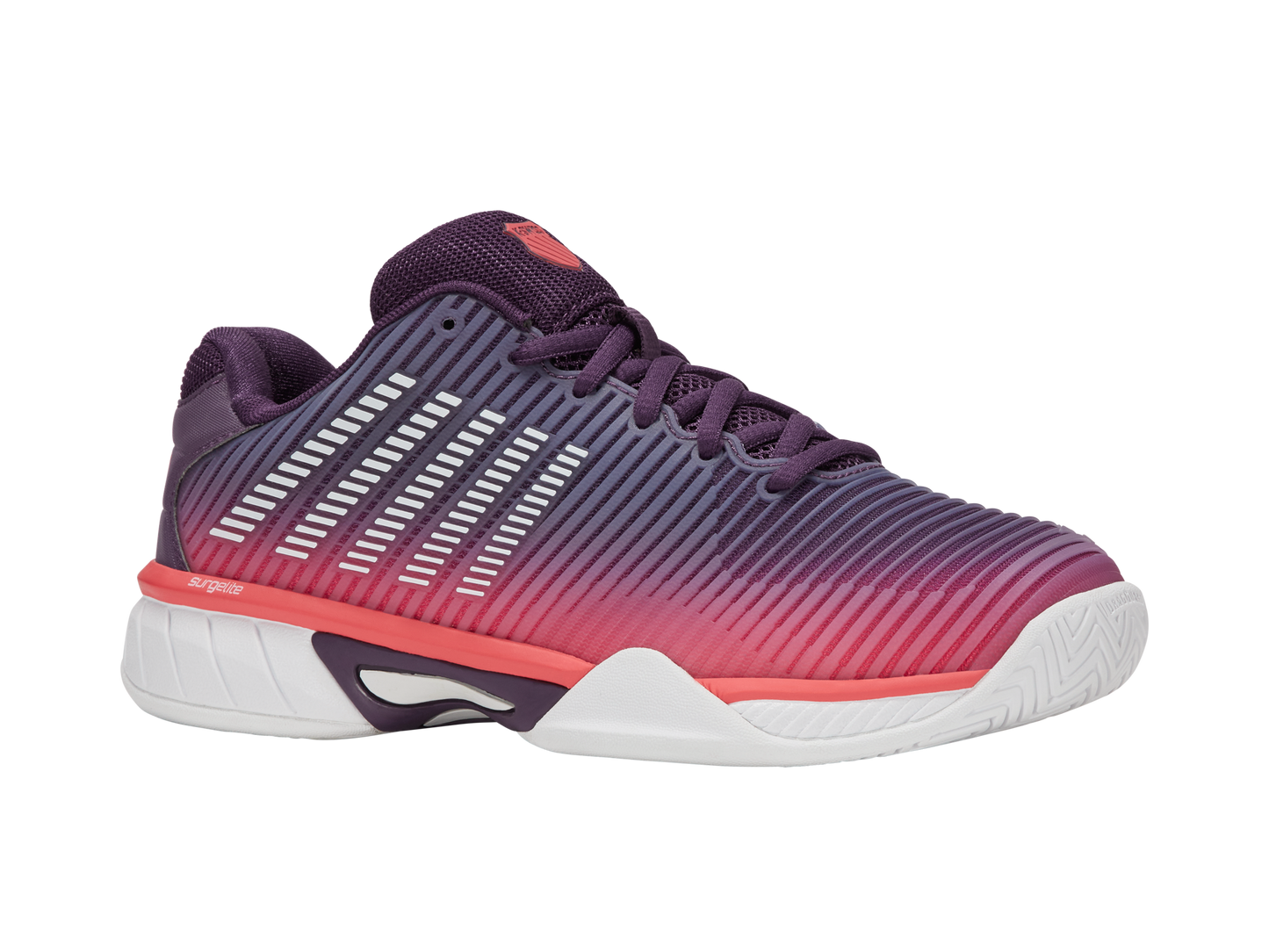 K-Swiss Junior Shoes Hypercourt Express 2 | Purple Plumeria/White/Hot Coral