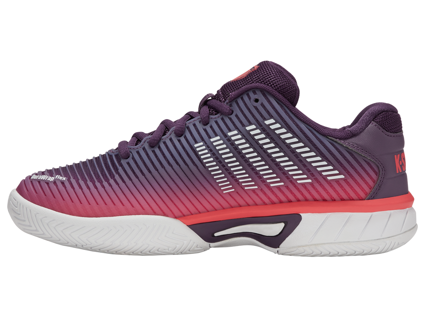 K-Swiss Junior Shoes Hypercourt Express 2 | Purple Plumeria/White/Hot Coral
