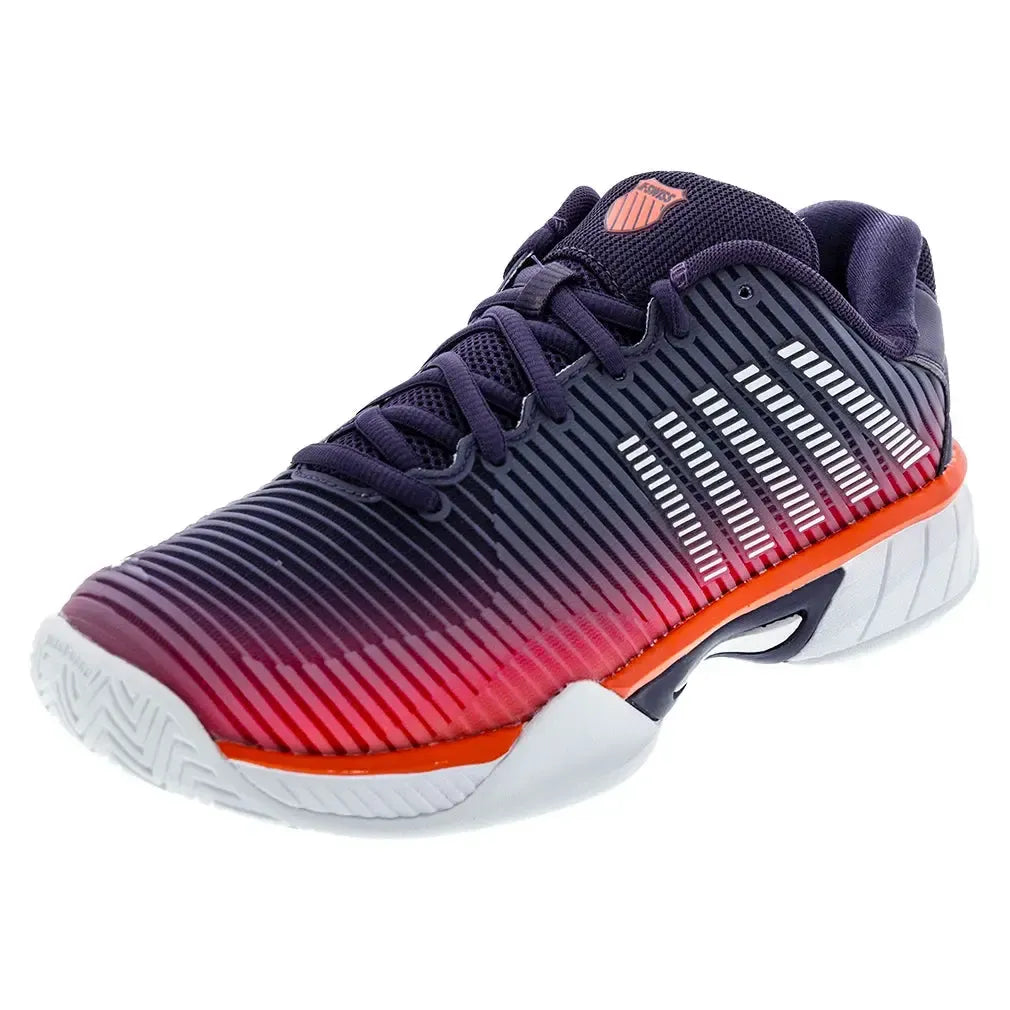 Juniors' Hypercourt Express 2 Tennis Shoes Purple Plumeria and White-Footwear-K-Swiss-86613-593F25copy-Tennis Express