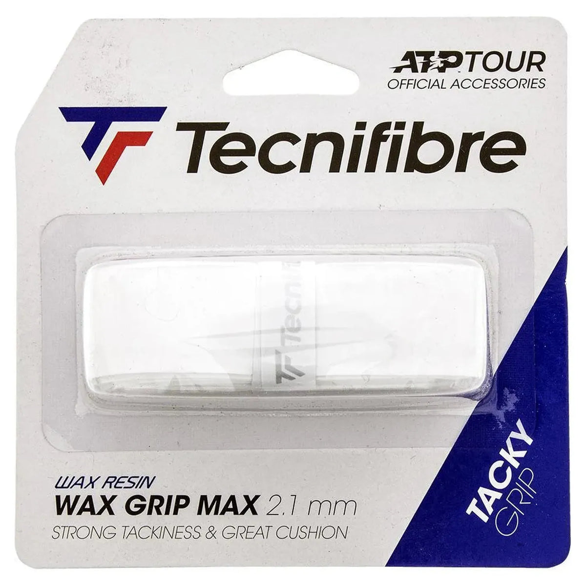 Wax Grip Max Replacement Tennis Grip-Accessories-Tecnifibre-87060-WHITE-L-Tennis Express