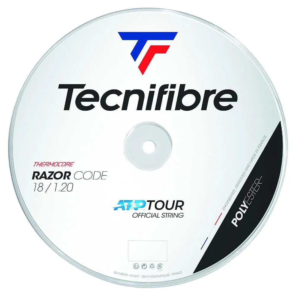 Razor Code White Tennis Reel-Strings-Tecnifibre-87390-DEFAULT-L-Tennis Express