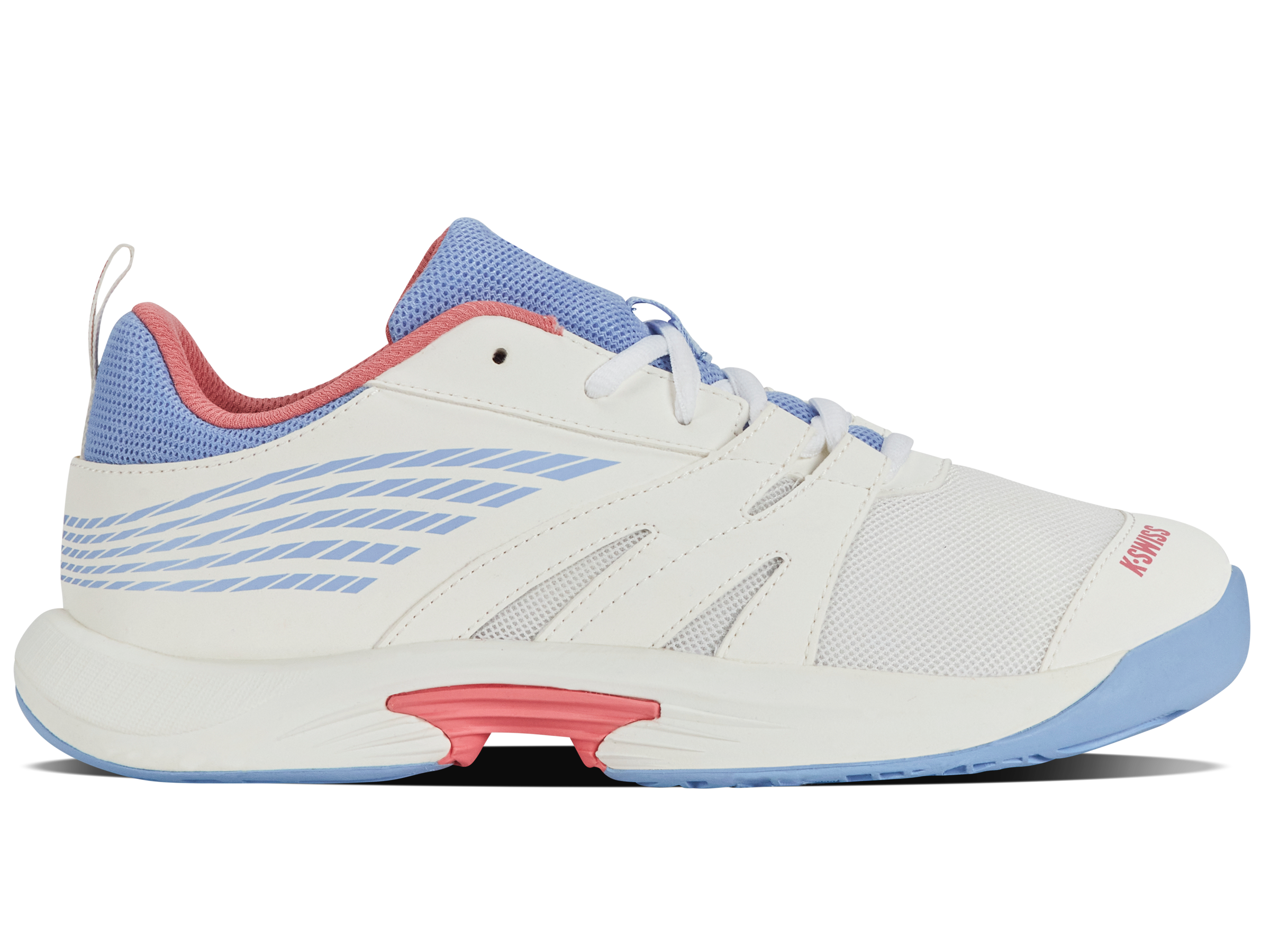 K-Swiss Big Kids' Shoes Speedtrac | Bright White/Open Air/Strawberry Ice
