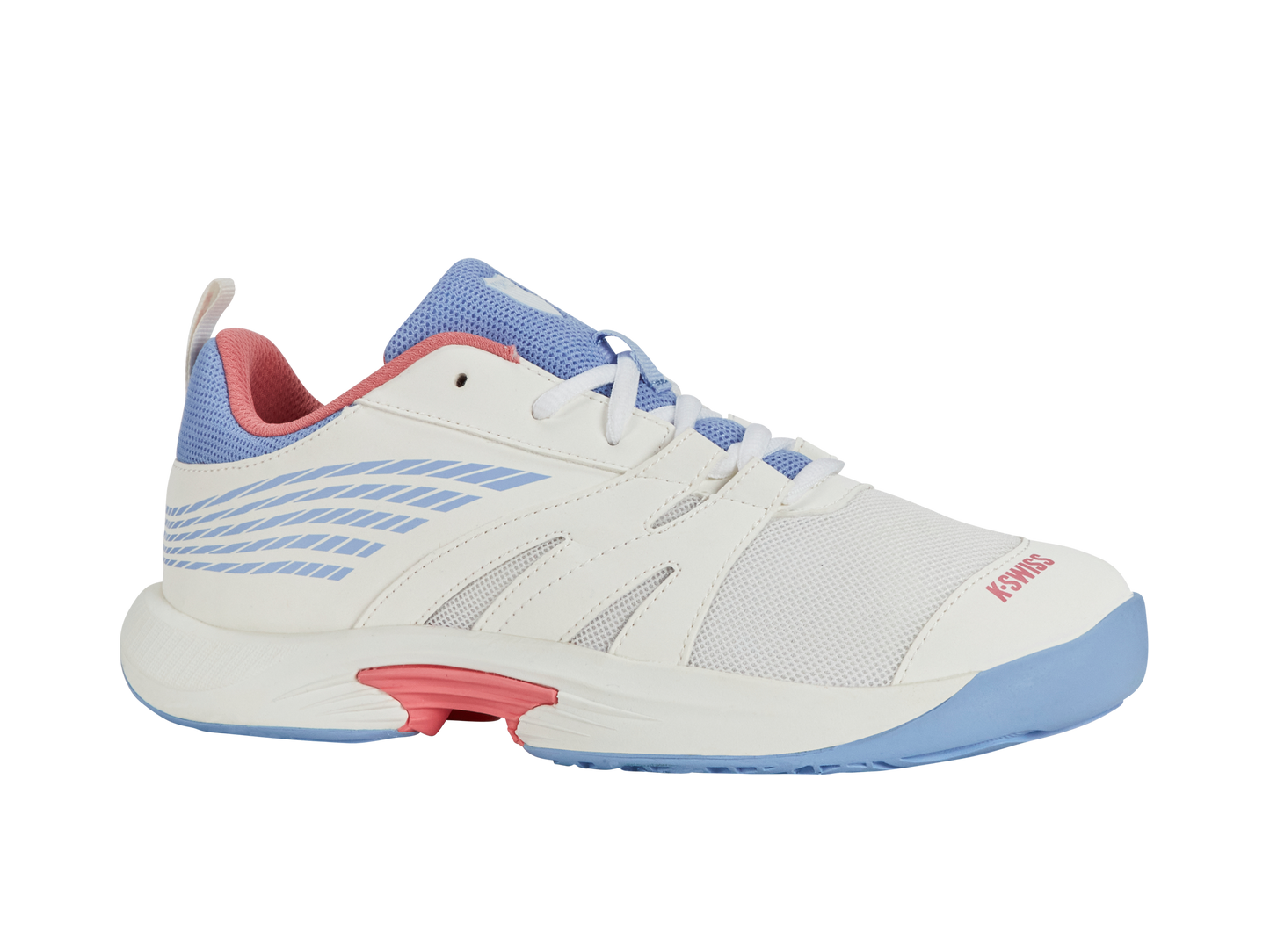 K-Swiss Big Kids' Shoes Speedtrac | Bright White/Open Air/Strawberry Ice