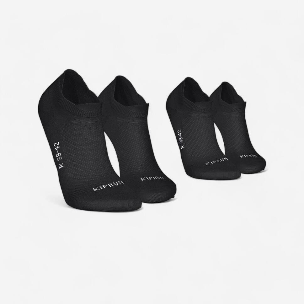 Kiprun Run 500 Thin No-Show Socks 2-Pack