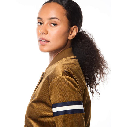 Sergio Tacchini Women's Cordurato Track Jacket |  Bronze Brown