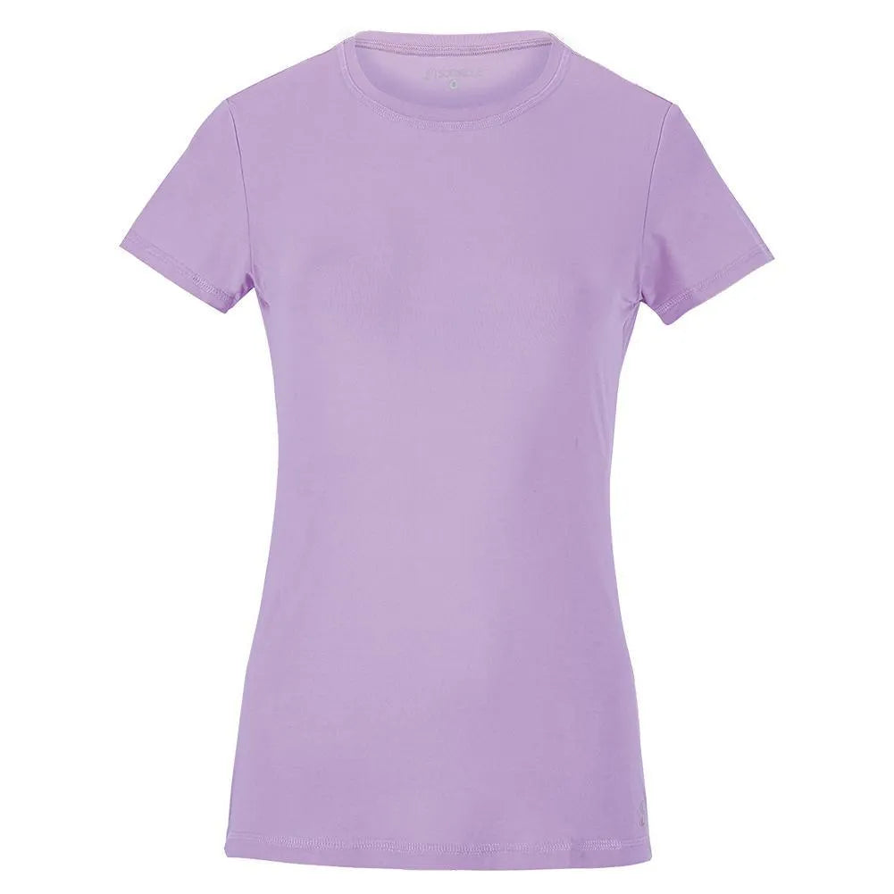 Women's UV Short Sleeve Tennis Top-Apparel-Sofibella-90580-LAVENDER-L-Tennis Express
