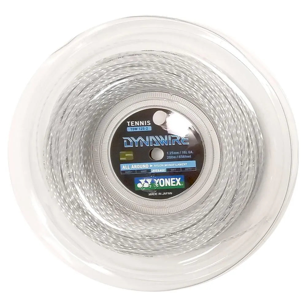 Dynawire Tennis String Reel-Strings-Yonex-91167-WHITESILVER-L-Tennis Express