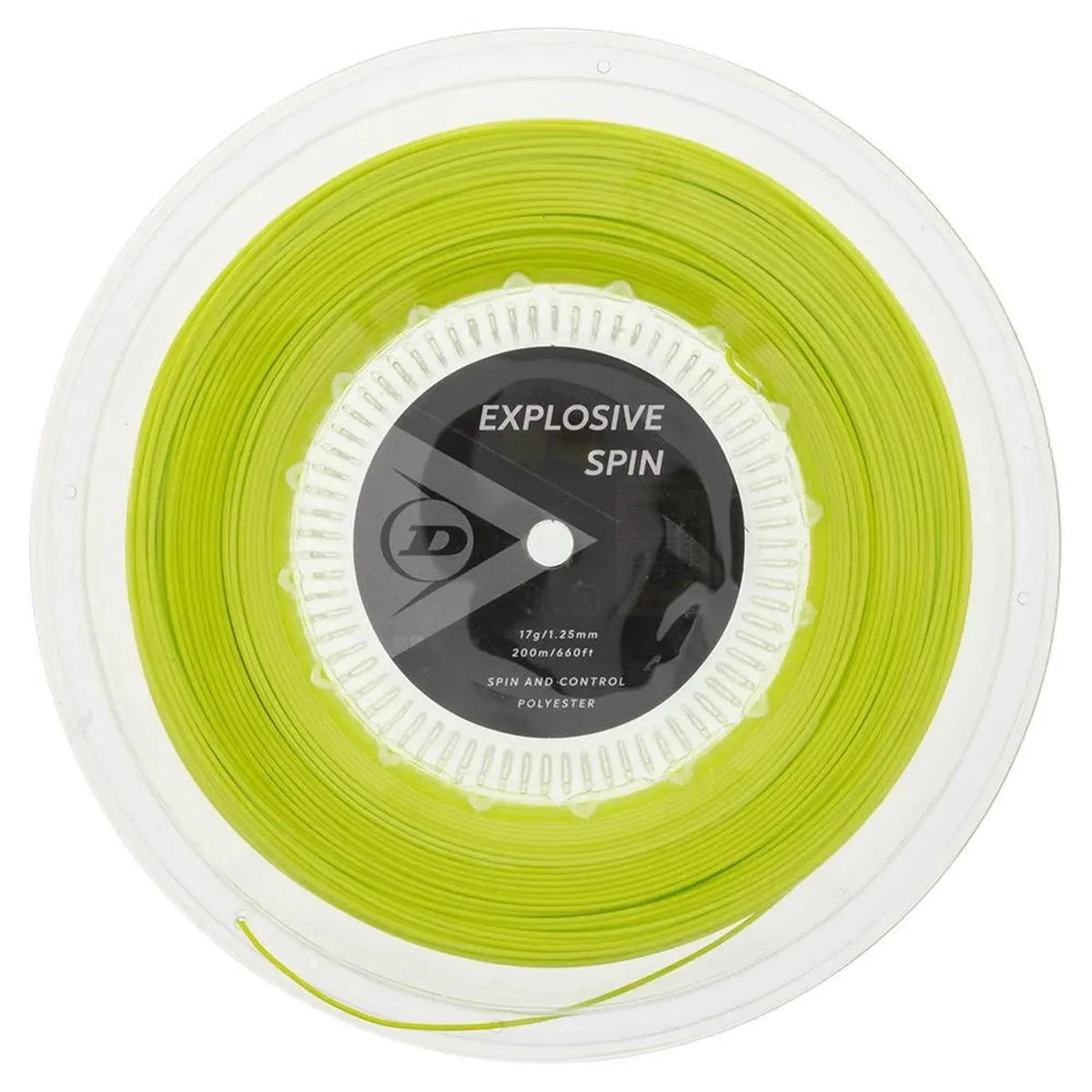 Explosive Spin Yellow 17G Tennis String Reel-Strings-Dunlop-91230-DEFAULT-L-Tennis Express