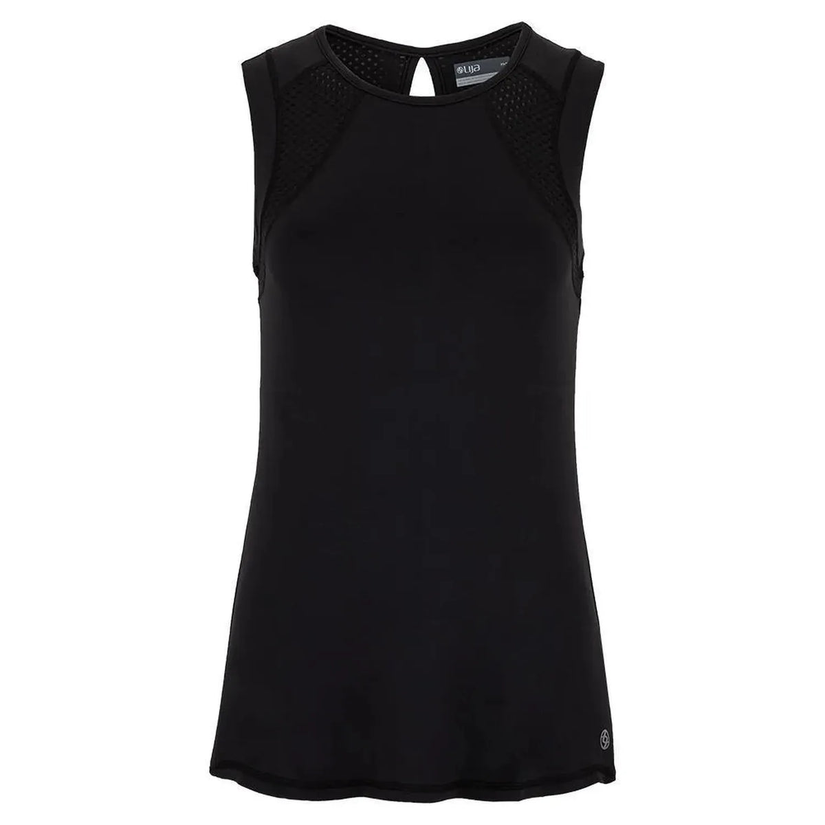 Women's Power Tennis Tank-Apparel-Lija-91295-BLACK-L-Tennis Express