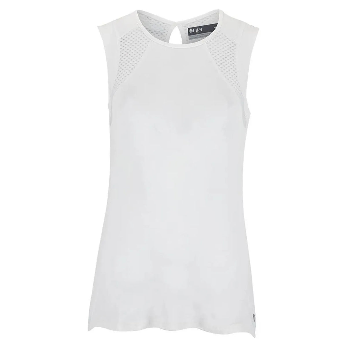 Women's Power Tennis Tank-Apparel-Lija-91295-WHITE-L_a1109436-2a37-4910-9a7a-a016efb1aec3-Tennis Express