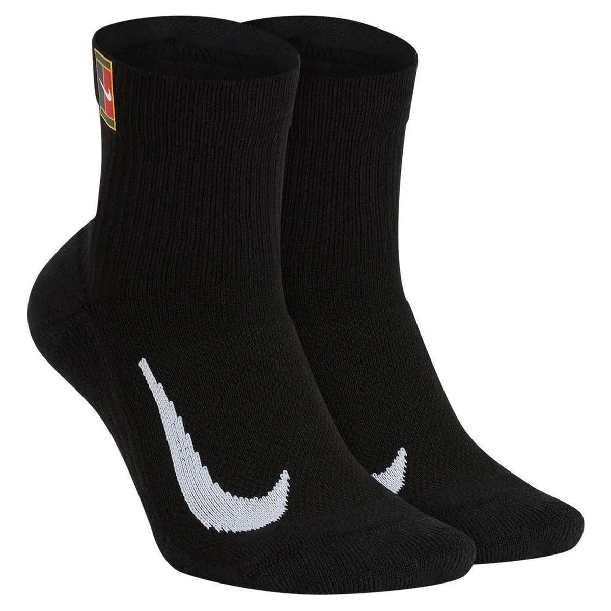 Court Multiplier Max Ankle Tennis Socks-Socks-Nike-91823-010_BLACK-L-Tennis Express