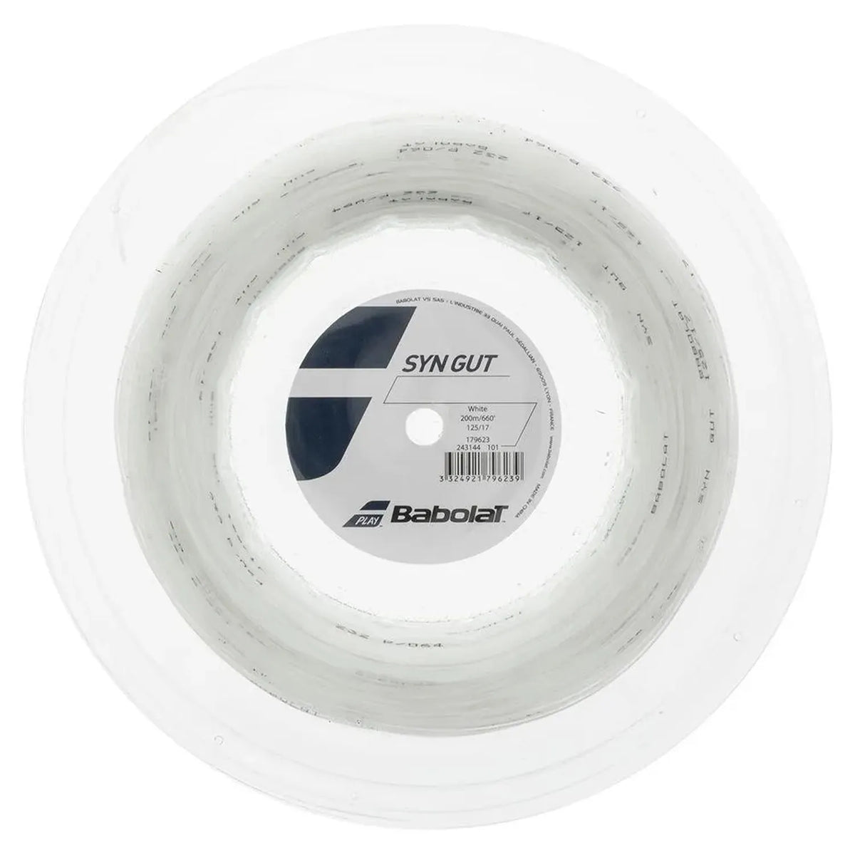 Syn Gut Tennis String Reel-Strings-Babolat-92956-WHITE-L-Tennis Express