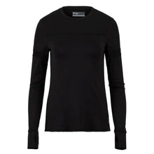 Women's Pacer Long Sleeve Tennis Top-Apparel-Lija-93227-BLACK-L-Tennis Express